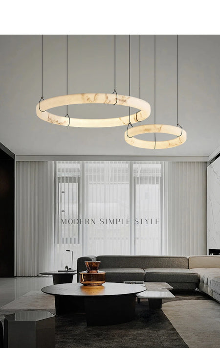 Pendant Light - LED Dimmable Natural Marble Chandelier SW-36210497 - SWEET-LIGHTS