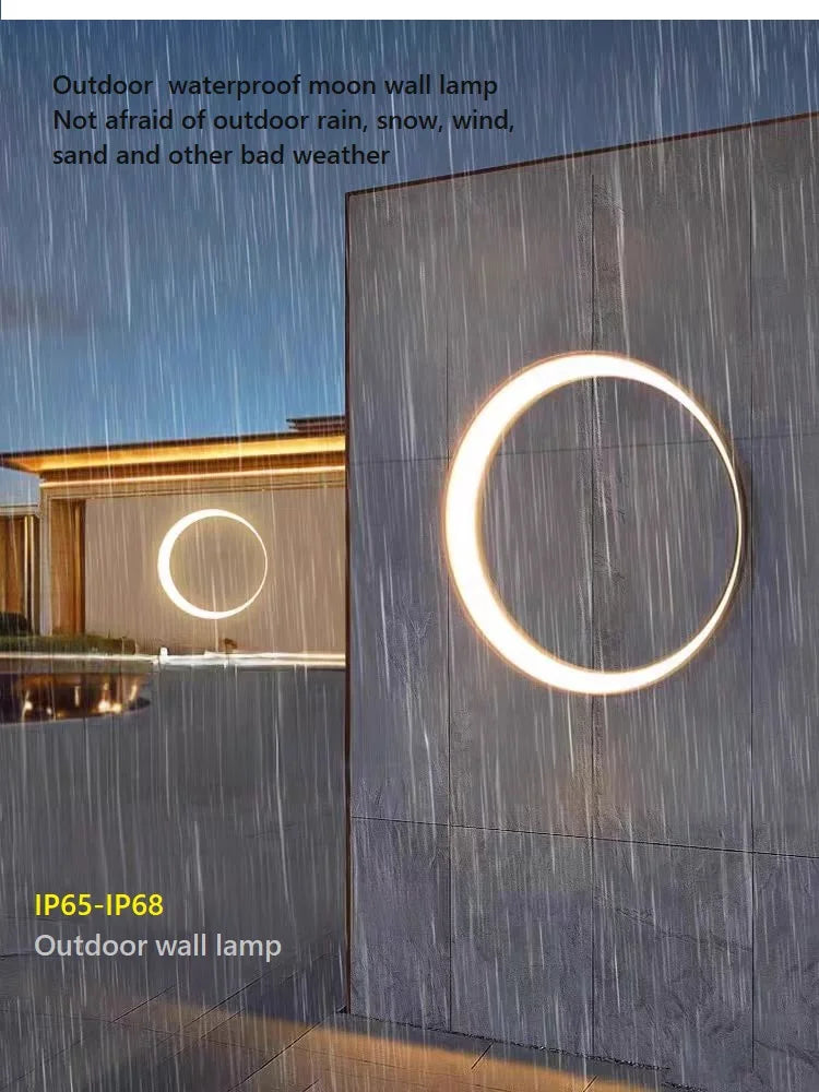 Outdoor Light - Modern Wall Light, IP65 Waterproof, Round, Stainless Steel, Creative Porch Trim SW-36210924 - SWEET-LIGHTS
