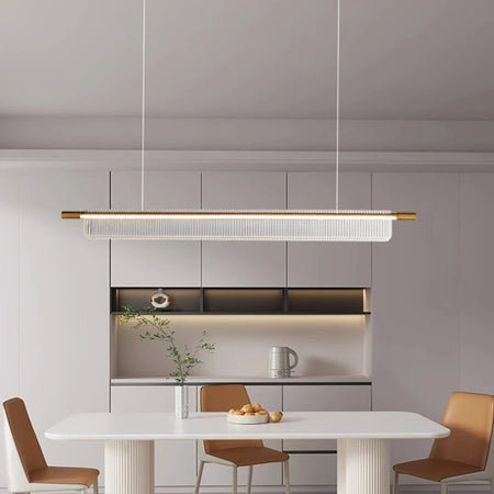Pendant Light - Simple Iron Strip Hanging Lamp LED Chandelier Modern Design Indoor Lighting Acrylic SW-36210457 - SWEET-LIGHTS