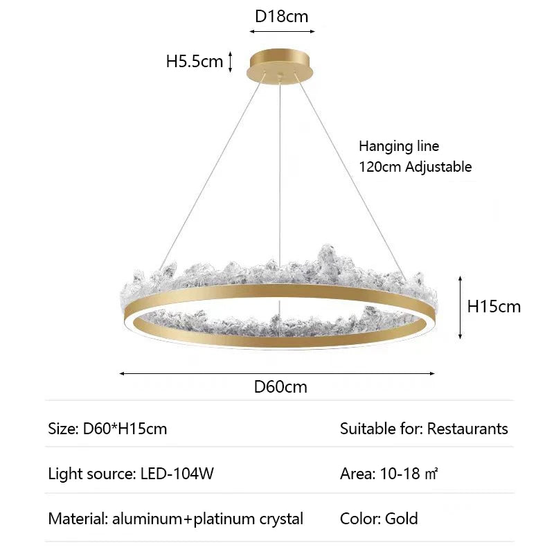 Pendant Light - Italian Minimalist Iceberg Chandeliers Modern Luxury Long Strip Hanging Lights for Bedroom Dining Room Kitchen Island Led Lamp SW-36210123 - SWEET-LIGHTS