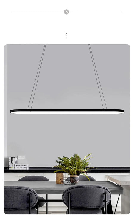 Pendant Light - Modern LED 70/90cm Elliptical Lamp SW-36210789 - SWEET-LIGHTS