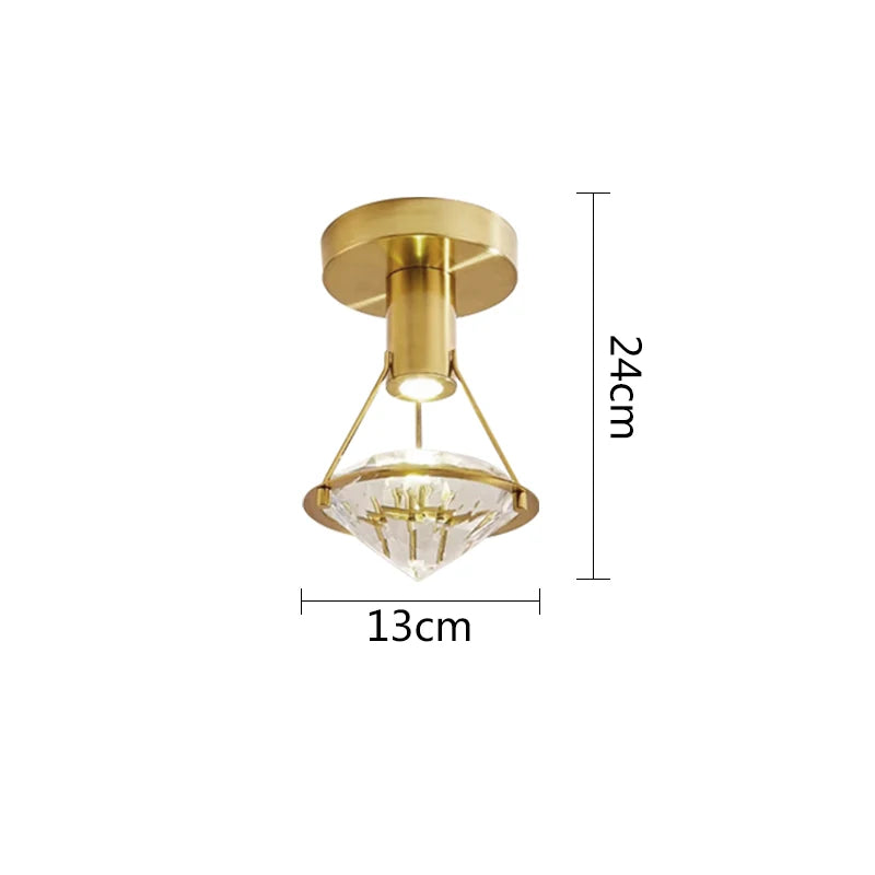 Wall Light - Modern LED Creative Diamond Crystal Wall Lamp Bedroom Bedside Living Room Sconce Indoor Lighting SW-36210123 - SWEET-LIGHTS