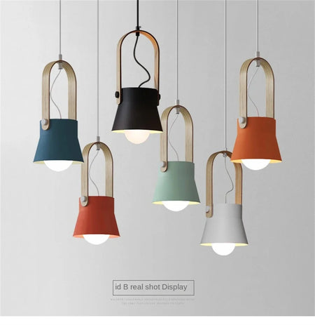 Pendant Light - Nordic Loft LED Iron Macaron Lamp Fixtures SW-36210347 - SWEET-LIGHTS