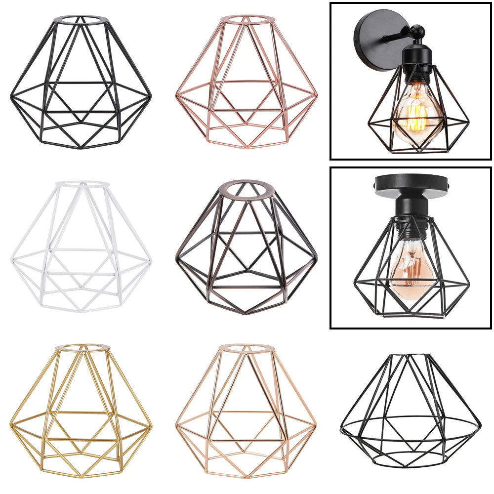 Lampshade - Metal Light Guard Cage Cover Retro Industrial Shade SW-36210478 - SWEET-LIGHTS