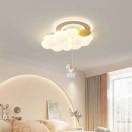 Children Lighting - Cartoon Cloud Rainbow Ceiling Light Bear Horse Rabbit Bedroom Lamps Eye Care Chandelier SW-36210345 - SWEET-LIGHTS