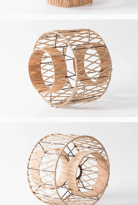 Lampshade - Retro Pendant Lamp Hand Woven Paper Rope SW-36210467 - SWEET-LIGHTS