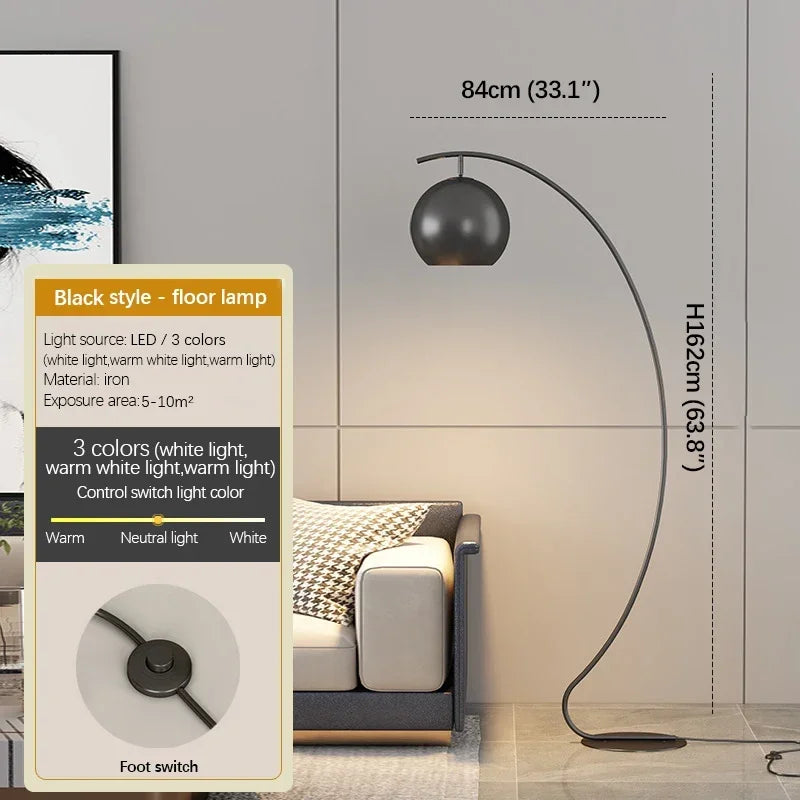 Floor Lamp - ULANI Nordic Yellow Fishing LED Decorative Light SW-36210124 - SWEET-LIGHTS