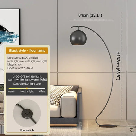 Floor Lamp - ULANI Nordic Yellow Fishing LED Decorative Light SW-36210124 - SWEET-LIGHTS