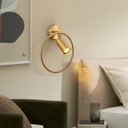 Wall Light - Modern LED Circular Electroplating Spotlight For Bedroom Living Room SW-36210345 - SWEET-LIGHTS