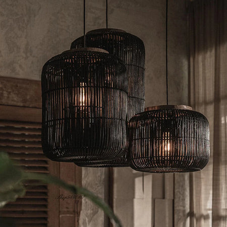 Pendant Light - New Wabi-sabi Style Rattan Hang Lamp SW-36210347 - SWEET-LIGHTS