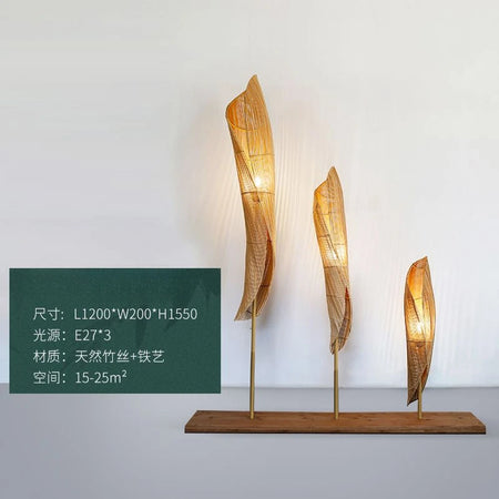Floor Lamp - Vintage Bamboo Weaving Lamp for Bedroom SW-36210923 - SWEET-LIGHTS