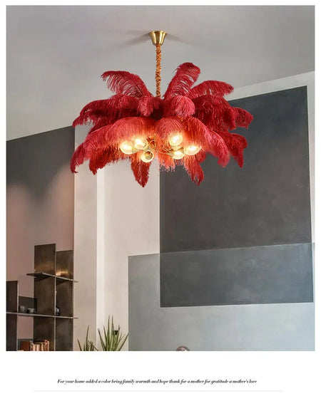 Pendant Light - Nordic Feather Ceiling Chandelier for Home Decoration Indoor Lighting SW-36210457 - SWEET-LIGHTS