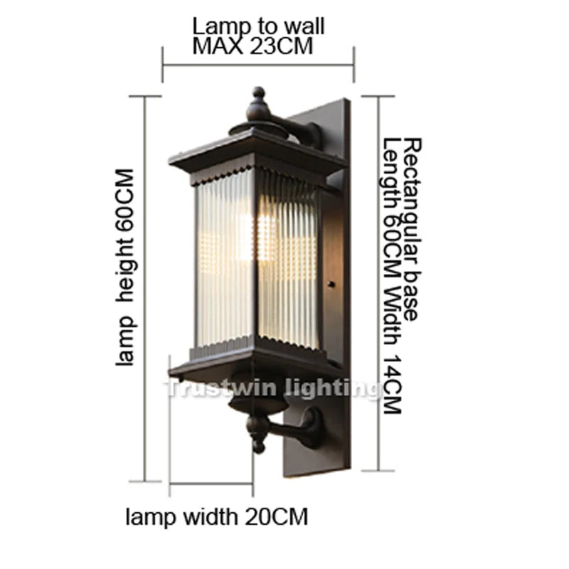 Outdoor Light - American European Style Waterproof LED Wall Sconce For Garden Gate Porch SW-36210457 - SWEET-LIGHTS