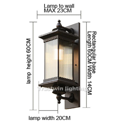 Outdoor Light - American European Style Waterproof LED Wall Sconce For Garden Gate Porch SW-36210457 - SWEET-LIGHTS