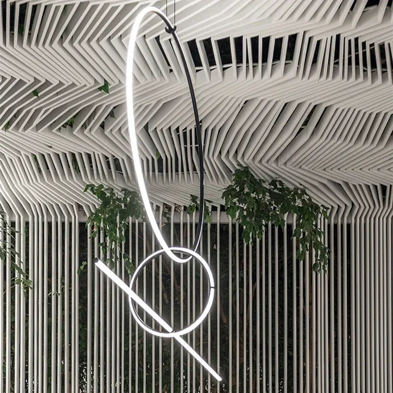 Pendant Light - Post Modern LED Strip Geometric Pattern for Home SW-36210468 - SWEET-LIGHTS