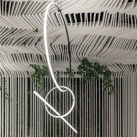 Pendant Light - Post Modern LED Strip Geometric Pattern for Home SW-36210468 - SWEET-LIGHTS