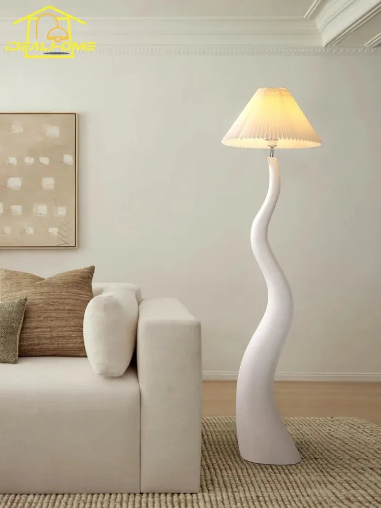 Floor Lamp - Designer Cream Resin LED E27 Vertical Light for Living Room SW-36210345 - SWEET-LIGHTS