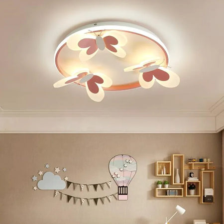 Children Lighting - Kids Ceiling Lamp Butterfly Pink Light SW-36210345 - SWEET-LIGHTS