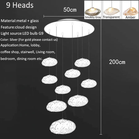 Chandelier - Nordic Home Decoration Living Room LED Pendant Light SW-36210345 - SWEET-LIGHTS