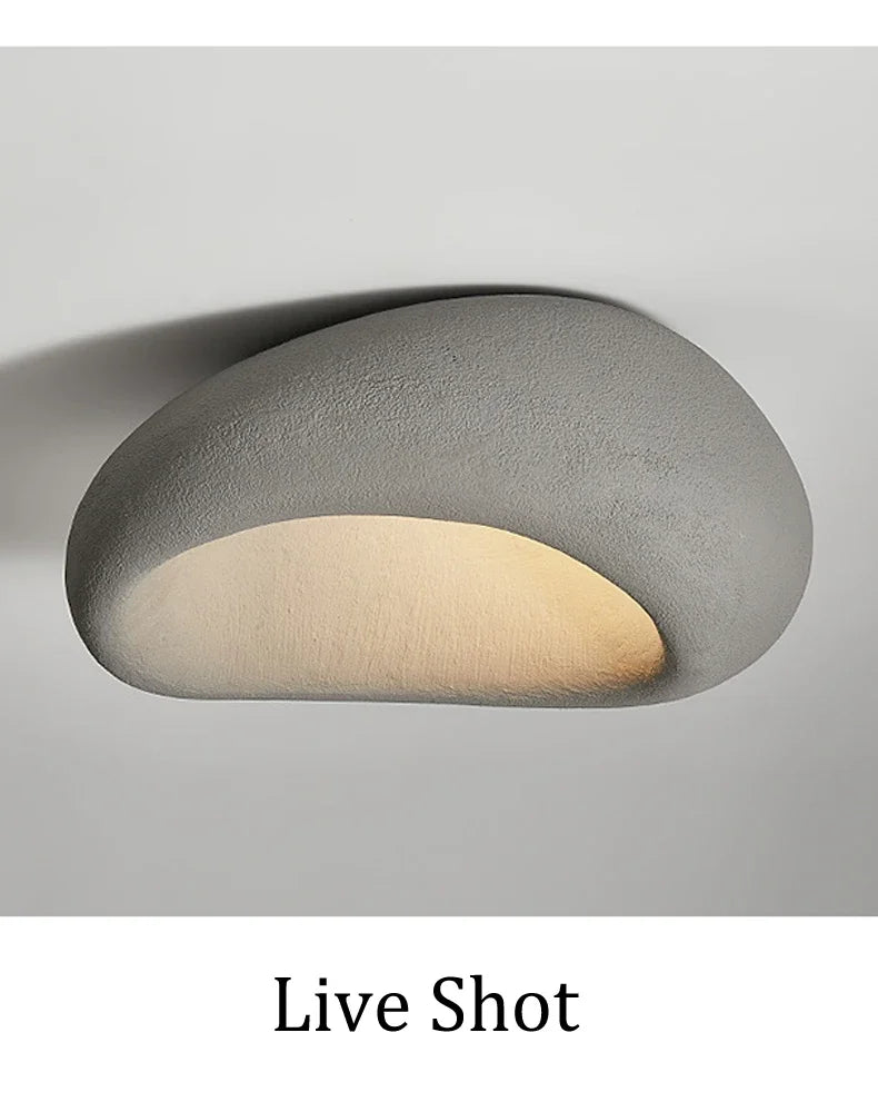 Ceiling Light - Modern Japanese Wabi Sabi Grey 45cm Lamp Coral Red SW-36210123 - SWEET-LIGHTS