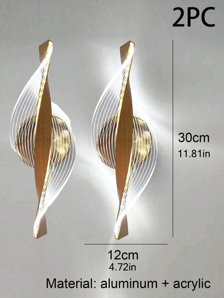 Wall Light - LED Modern 1PC Gold/Black Acrylic Lamp SW-36210345 - SWEET-LIGHTS