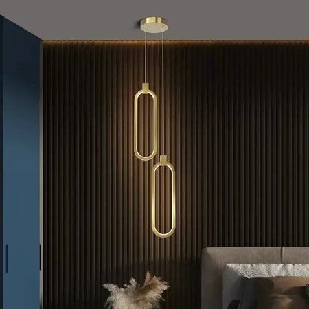 Pendant Light - Modern LED Black Gold Circular Chandelier SW-36210789 - SWEET-LIGHTS