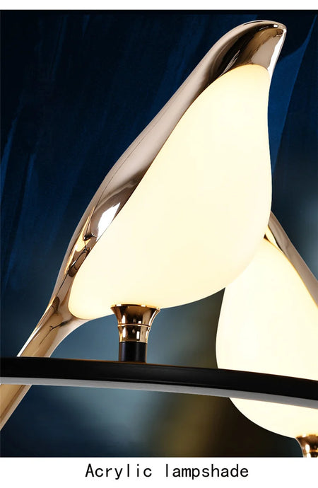 Pendant Light - BUNNY Nordic Postmodern Round LED Bird Light SW-36210789 - SWEET-LIGHTS