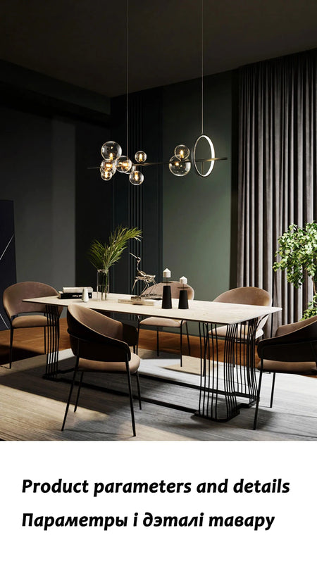 Pendant Light - Nordic LED Chandelier Clear Glass Ball Art Decor SW-36210457 - SWEET-LIGHTS