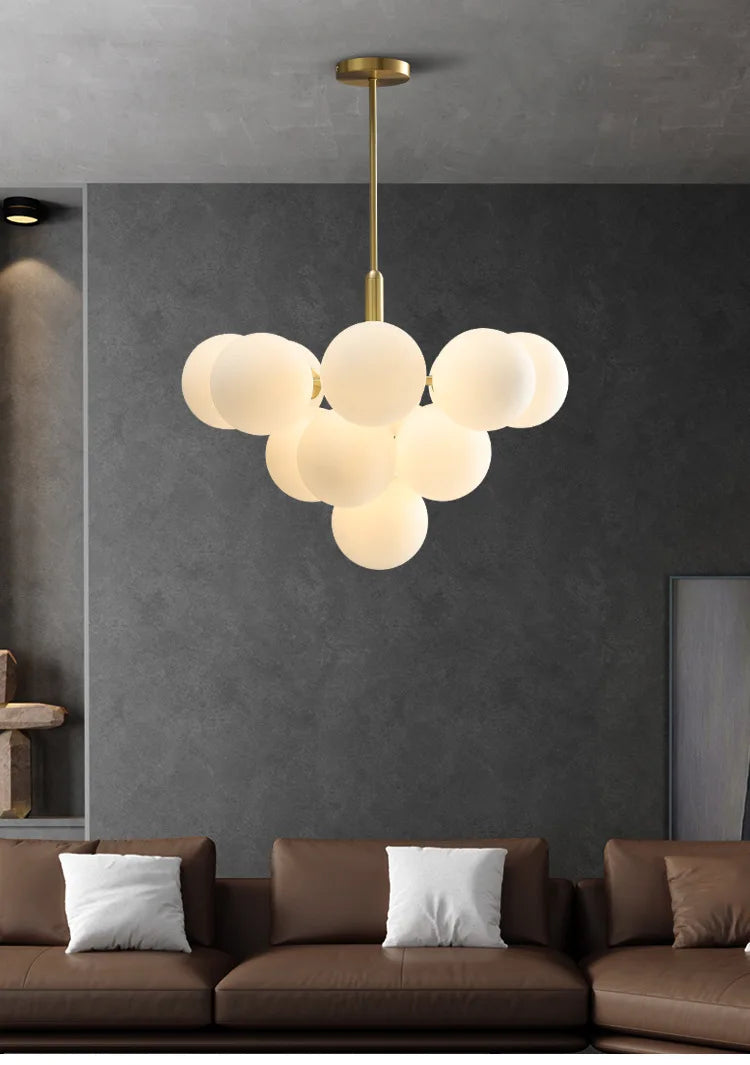 Pendant Light - Nordic Minimalist Glass Ball LED Chandelier for Home Decor SW-36210457 - SWEET-LIGHTS