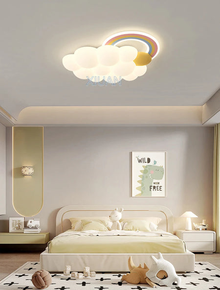 Children Lighting - Cartoon Cloud Rainbow Ceiling Light Bear Horse Rabbit Bedroom Lamps Eye Care Chandelier SW-36210345 - SWEET-LIGHTS