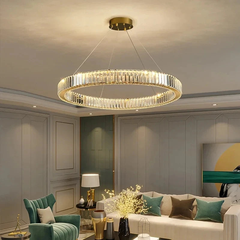 Pendant Light - Led Luxury Crystal Ceiling Pendant Lamp for Living Room and Dining SW-36210347 - SWEET-LIGHTS