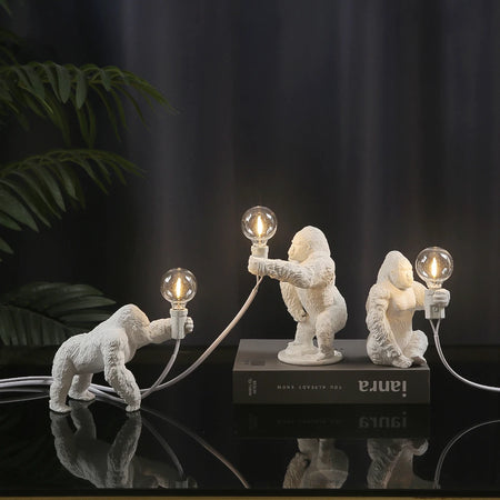 Table Lamp - King Kong Gorilla Animal Indoor Resin Night Light SW-36210374 - SWEET-LIGHTS