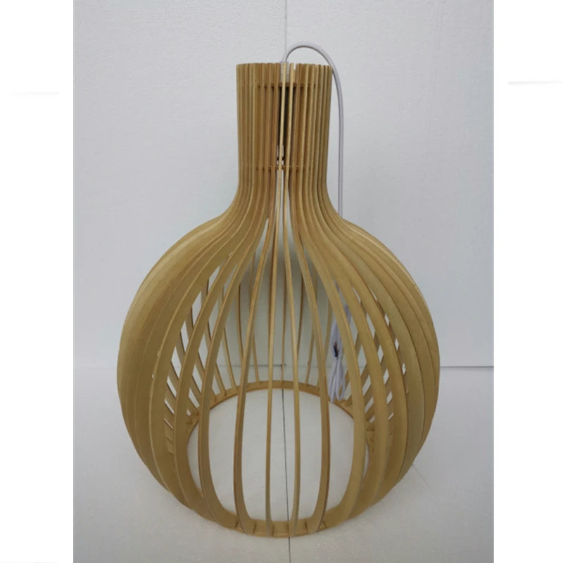 Pendant Light - Wood Bird Cage Lamp for Kitchen Island SW-36210458 - SWEET-LIGHTS