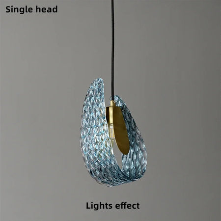 Chandelier - Hot Sales Blue Glass LED Lamp for Home Decor SW-36210457 - SWEET-LIGHTS