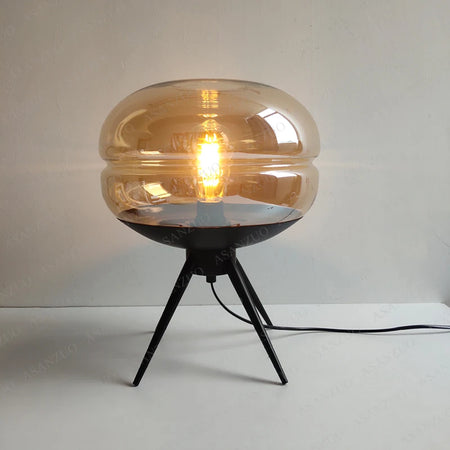 Table Lamp - Modern Blue Glass E27 Desk Lamp for Bedroom Decor SW-36210457 - SWEET-LIGHTS