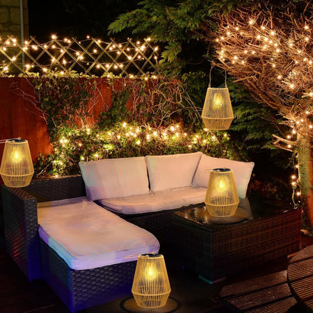 Outdoor Light - 1pcs/2pcs Solar Hand Woven 0.6W Garden Light SW-36210793 - SWEET-LIGHTS