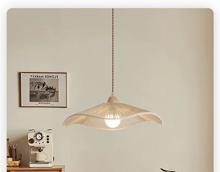 Pendant Light - SANDYHA Japanese Retro Walnut Hemp Rope Lamp SW-36210923 - SWEET-LIGHTS