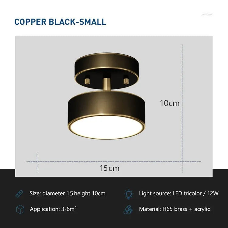Ceiling Light - Modern LED Copper Decor Fixture for Home SW-36210579 - SWEET-LIGHTS