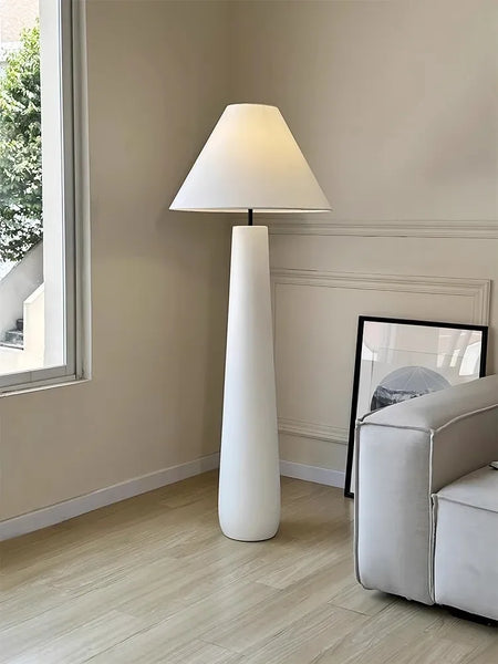 Floor Lamp - Wabi Sabi White Mushroom Tall Fabric Light SW-36210789 - SWEET-LIGHTS