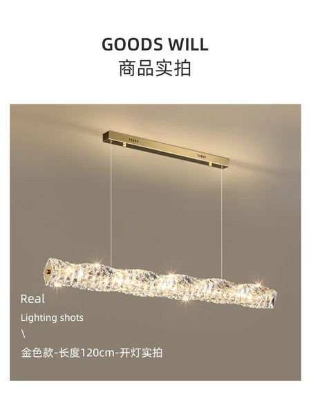 Pendant Light - Modern Strip Led Ceiling Chandelier Luxury Crystal Design Art Lamp SW-36214567 - SWEET-LIGHTS