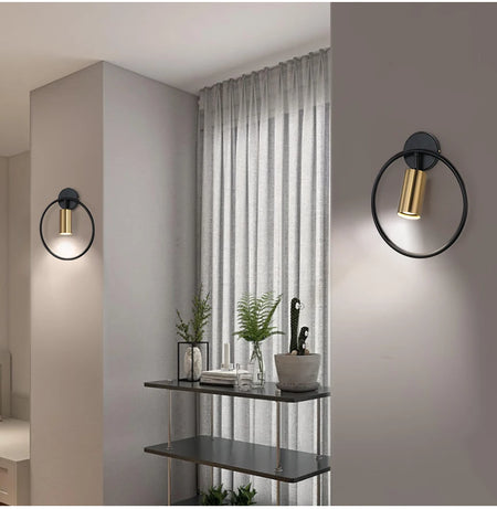 Wall Light - Modern LED Circular Electroplating Spotlight For Bedroom Living Room SW-36210345 - SWEET-LIGHTS