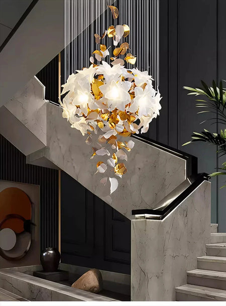 Chandelier - Loft Hanging Crystal Pendant Light for Modern Luxury Hotel Lobby Living Room SW-36210578 - SWEET-LIGHTS