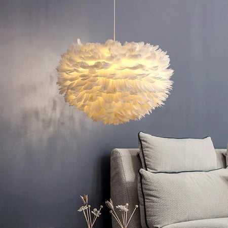 Pendant Light - Feather Nordic LED Chandelier for Living Room and Girl's Room Decor SW-36210578 - SWEET-LIGHTS