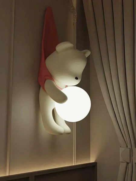 Children Lighting - SANDYHA Modern Resin Wall Lamp Cute Bear Design SW-36210578 - SWEET-LIGHTS