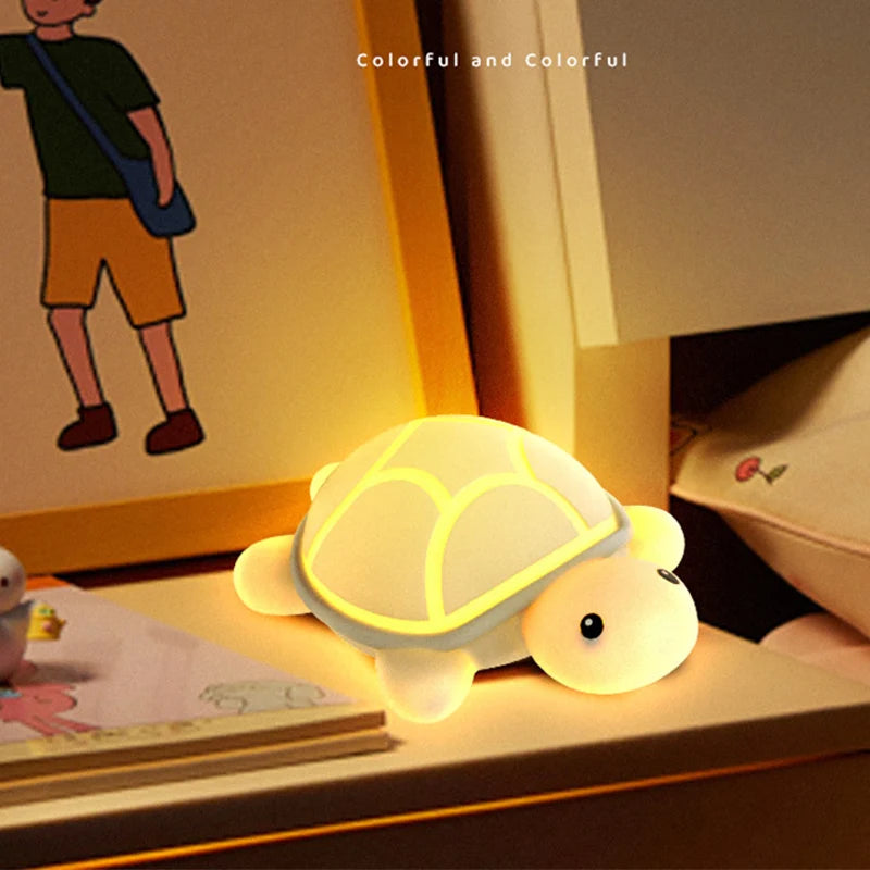 Children Lighting - Led Turtle Night Light Cute Silicone Lamp Touch Nightlight Children Sleep Light Room Decor Gift SW-36210458 - SWEET-LIGHTS