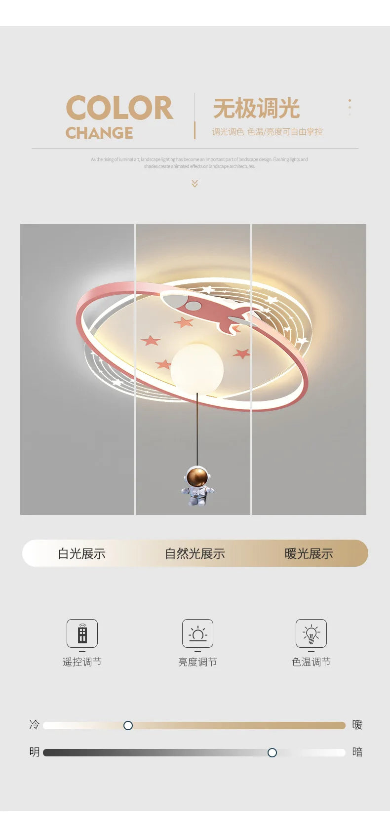 Children Lighting - Modern Astronaut Led Ceiling Lights Chandelier for Kids Room SW-36210435 - SWEET-LIGHTS