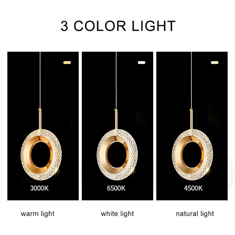 Pendant Light - Nordic Ring LED Indoor Hanging Lamp Room Decor SW-36210234 - SWEET-LIGHTS