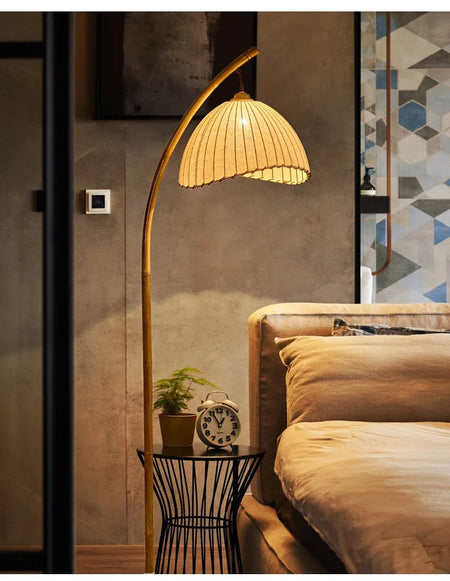 Floor Lamp - Foyer Wabi Sabi Canvas Shades LED Metal Light SW-36211023 - SWEET-LIGHTS