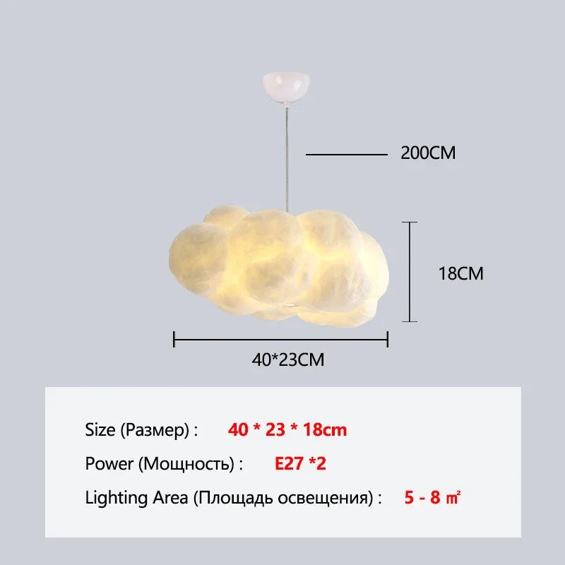 Pendant Light - Modern White Floating Cloud Pendant Light SW-36210324 - SWEET-LIGHTS