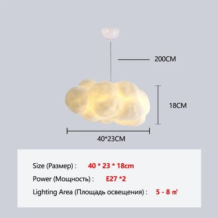 Pendant Light - Modern White Floating Cloud Pendant Light SW-36210324 - SWEET-LIGHTS